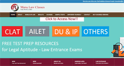 Desktop Screenshot of lawentranceindia.com